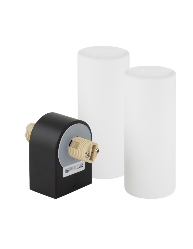 Bathroom wall lamps - Nowodvorski NATALIE Wall lamp Max wattage 10W only LED G9 IP44 Black 10728 - product kolory-swiatla.pl 5