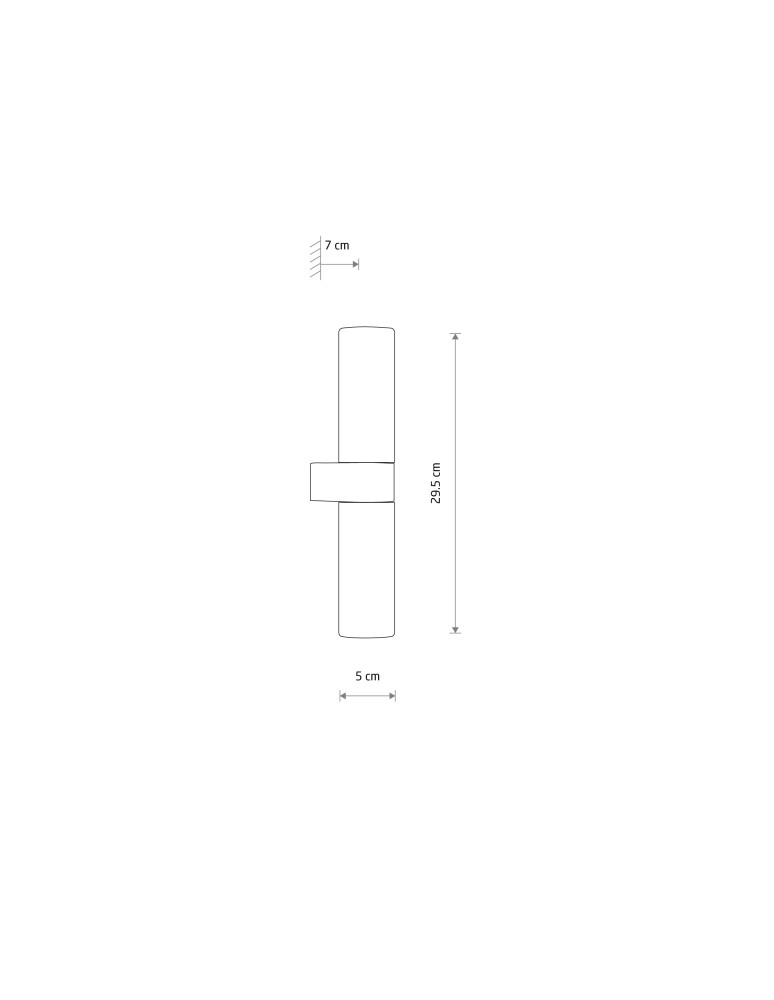 Bathroom wall lamps - Nowodvorski NATALIE Wall lamp Max wattage 10W only LED G9 IP44 Black 10728 - product kolory-swiatla.pl 6