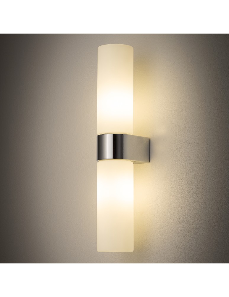 Bathroom wall lamps - Nowodvorski NATALIE Wall Mounts Max wattage 10W only LED G9 IP44 Chrome 10726 - product kolory-swiatla.pl 2