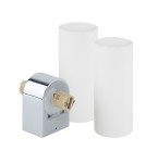 Bathroom wall lamps - Nowodvorski NATALIE Wall Mounts Max wattage 10W only LED G9 IP44 Chrome 10726 - product 5