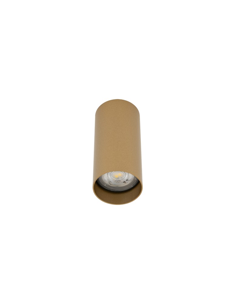 Round ceiling luminaires - Nowodvorski MONO S Surface-mounted Max wattage 10W only LED GU10 Satin Gold 10782 - product kolory-swiatla.pl 3