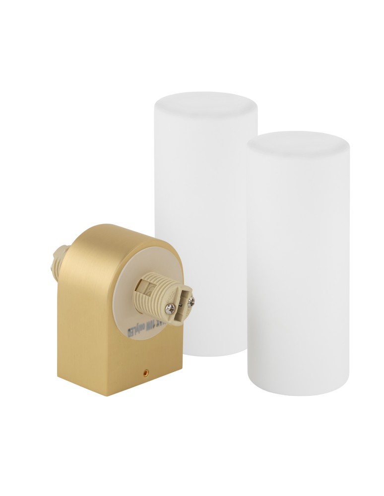 Bathroom wall lamps - Nowodvorski NATALIE Wall lamp Max wattage 10W only LED G9 IP44 Brass 10727 - product kolory-swiatla.pl 5