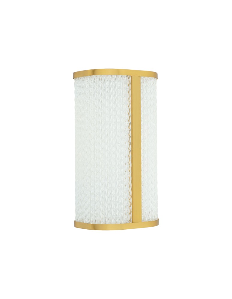 Bathroom wall lamps - Nowodvorski PALMAS LED Wall Sconce Max moc 15W LED IP44 4000K Brass 10730 - product kolory-swiatla.pl 1