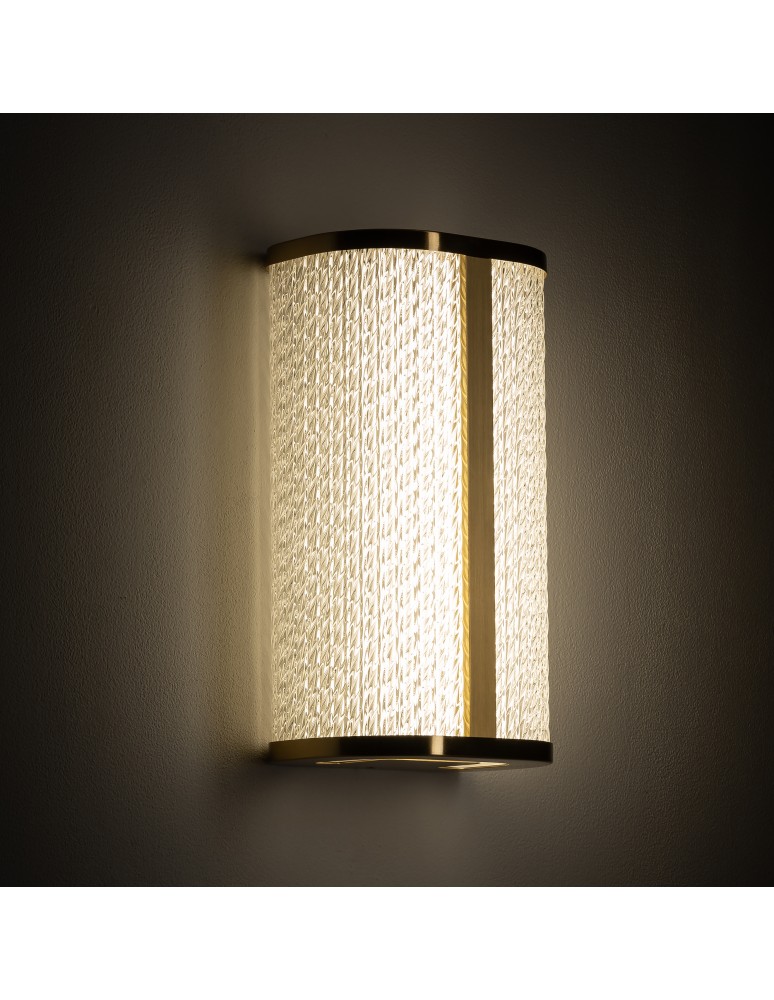Bathroom wall lamps - Nowodvorski PALMAS LED Wall Sconce Max moc 15W LED IP44 4000K Brass 10730 - product kolory-swiatla.pl 2