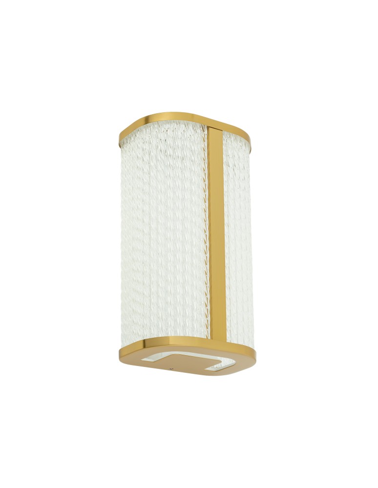Bathroom wall lamps - Nowodvorski PALMAS LED Wall Sconce Max moc 15W LED IP44 4000K Brass 10730 - product kolory-swiatla.pl 3