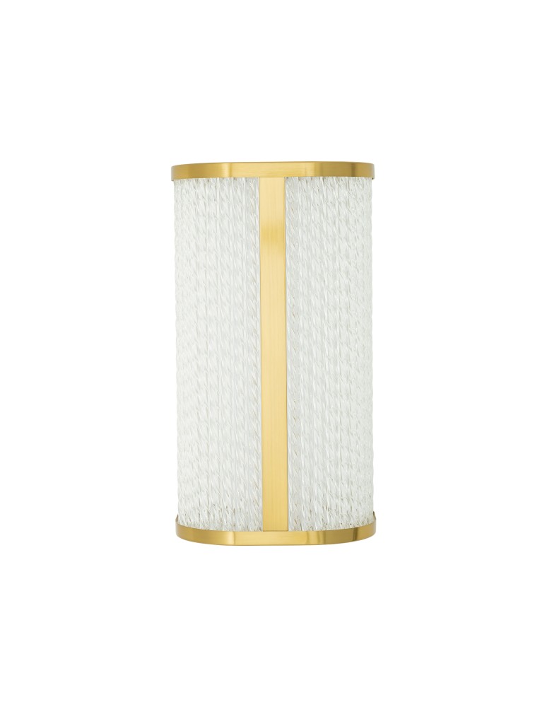 Bathroom wall lamps - Nowodvorski PALMAS LED Wall Sconce Max moc 15W LED IP44 4000K Brass 10730 - product kolory-swiatla.pl 4