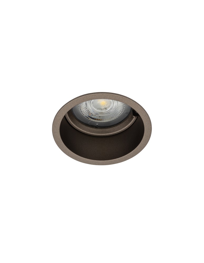 Round flush-mounted lamps - Nowodvorski CUP Concealed Max wattage 10W only LED GU10 Satin Chocolate 10790 - product kolory-swiatla.pl 4