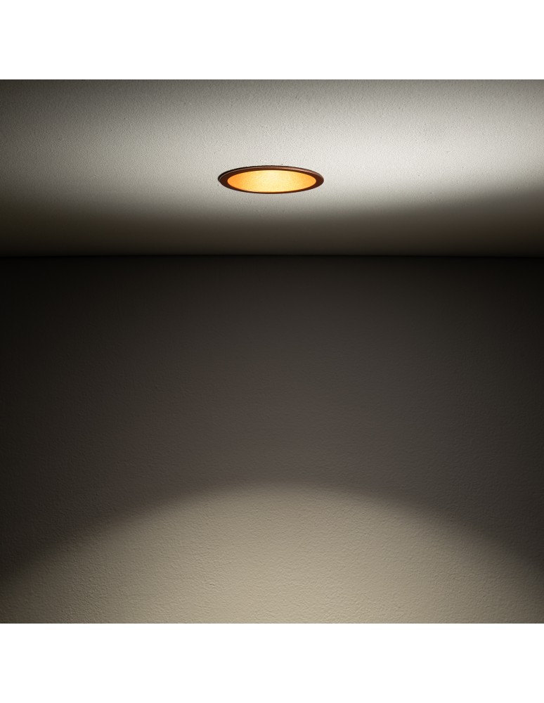 Round flush-mounted lamps - Nowodvorski CUP Flush Mounted Max wattage 10W only LED GU10 Satin Copper 10792 - product kolory-swiatla.pl 2