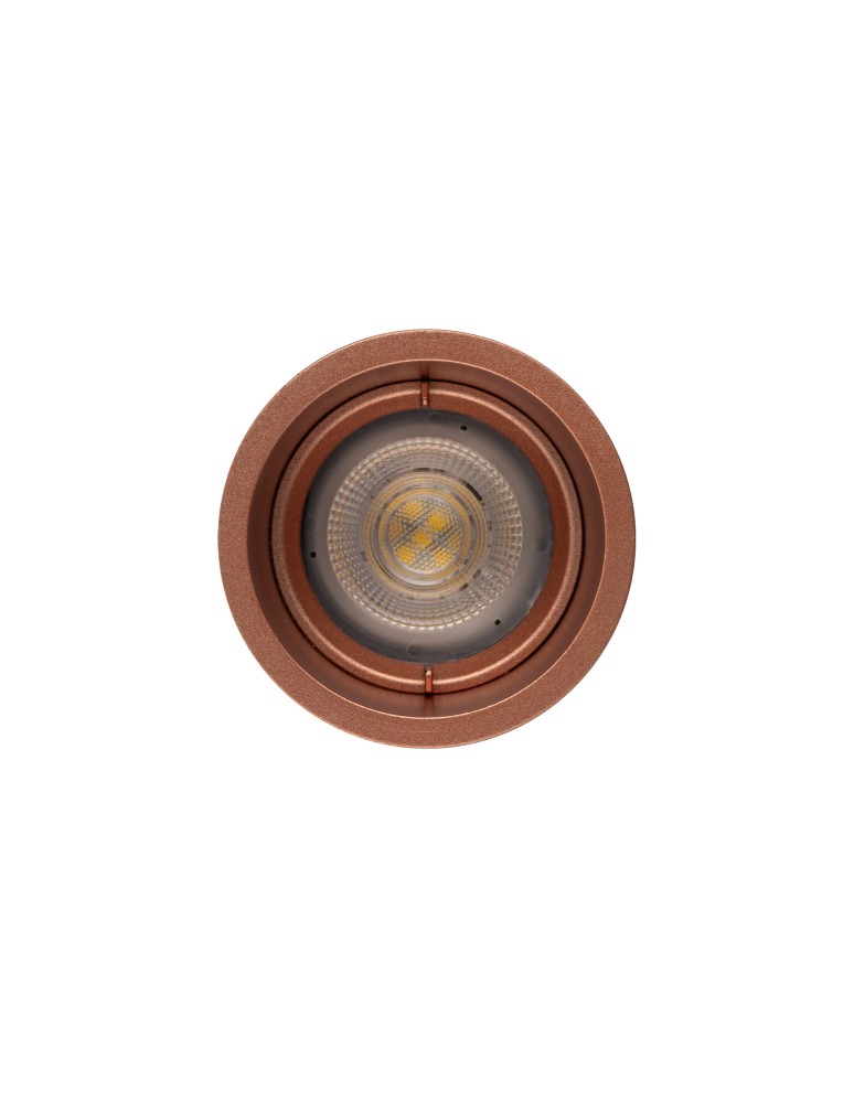 Round flush-mounted lamps - Nowodvorski CUP Flush Mounted Max wattage 10W only LED GU10 Satin Copper 10792 - product kolory-swiatla.pl 3