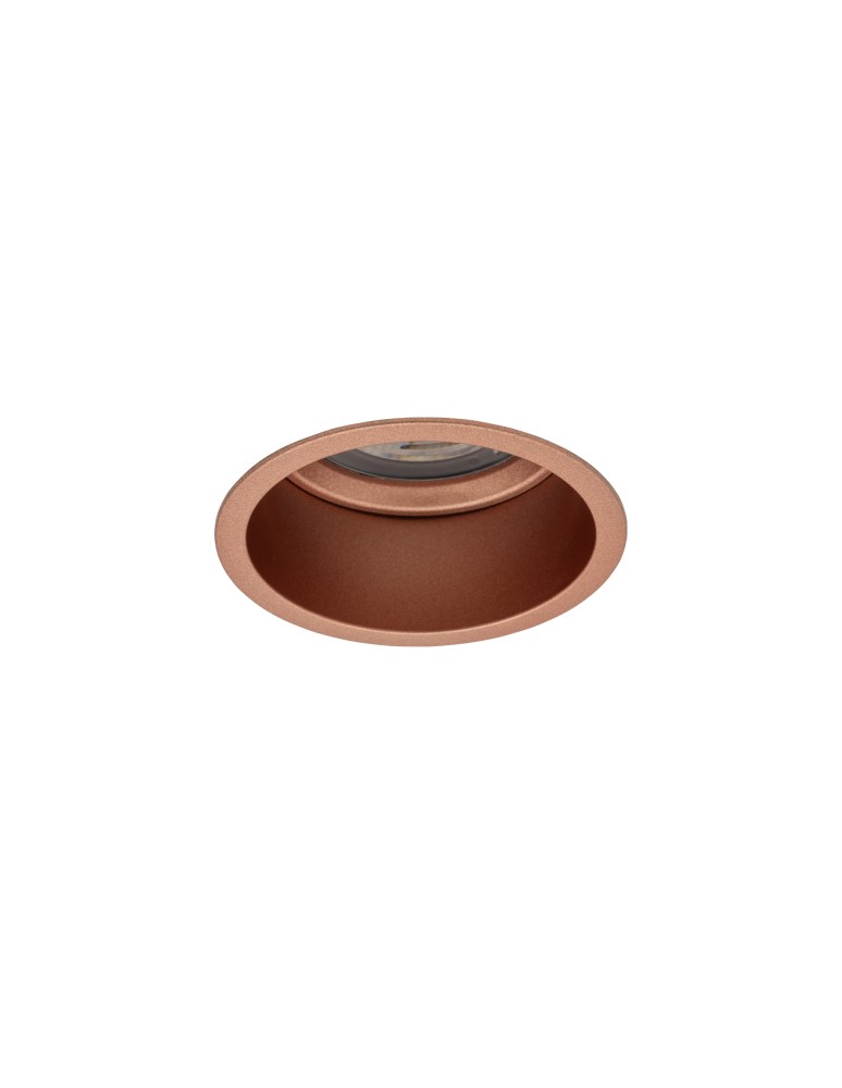 Round flush-mounted lamps - Nowodvorski CUP Flush Mounted Max wattage 10W only LED GU10 Satin Copper 10792 - product kolory-swiatla.pl 5