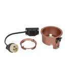 Round flush-mounted lamps - Nowodvorski CUP Flush Mounted Max wattage 10W only LED GU10 Satin Copper 10792 - product 6