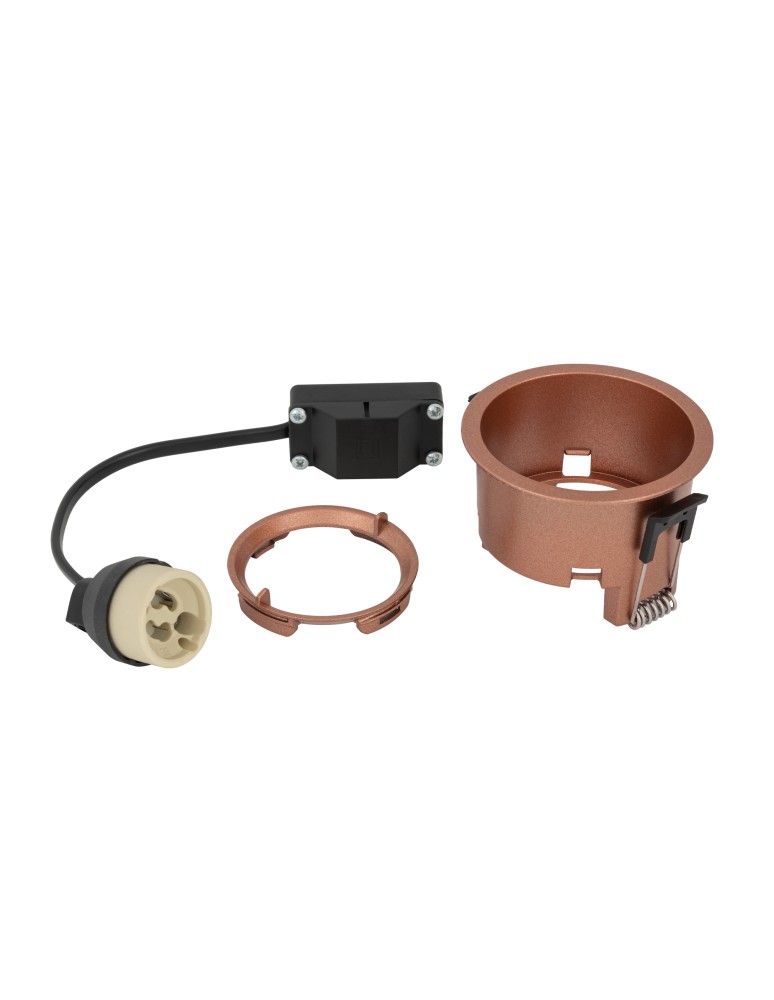 Round flush-mounted lamps - Nowodvorski CUP Flush Mounted Max wattage 10W only LED GU10 Satin Copper 10792 - product kolory-swiatla.pl 6