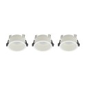 Nowodvorski CUP 3 PC SET Podtynkowa Max moc 10W only LED GU10 Biały 10793