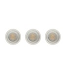Round flush-mounted lamps - Nowodvorski CUP 3 PC SET Flush mount Max wattage 10W only LED GU10 White 10793 - product 3