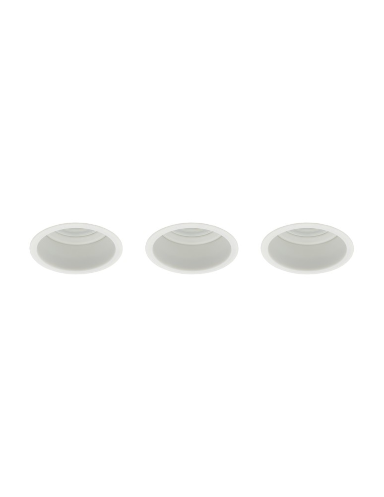Round flush-mounted lamps - Nowodvorski CUP 3 PC SET Flush mount Max wattage 10W only LED GU10 White 10793 - product kolory-swiatla.pl 5