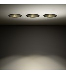 Round flush-mounted lamps - Nowodvorski CUP 3 PC SET Flush mount Max wattage 10W only LED GU10 Black 10794 - product 2