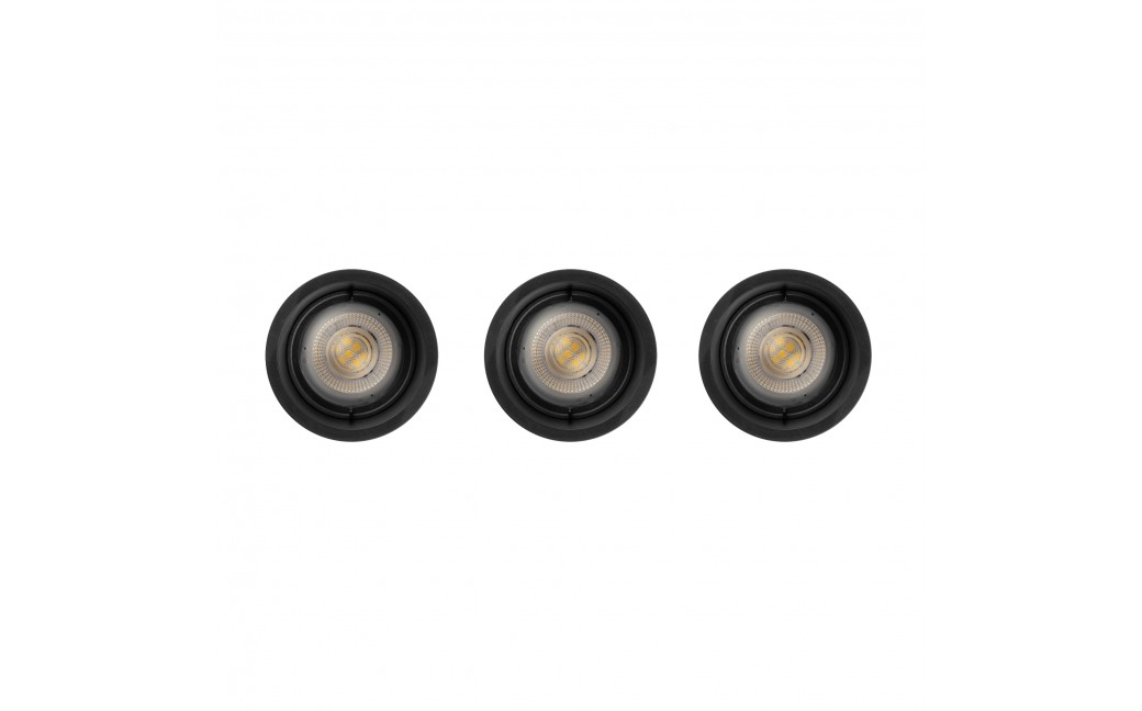 Nowodvorski CUP 3 PC SET Downlights Podtynkowa Max moc 10W only LED GU10 Czarny 10794