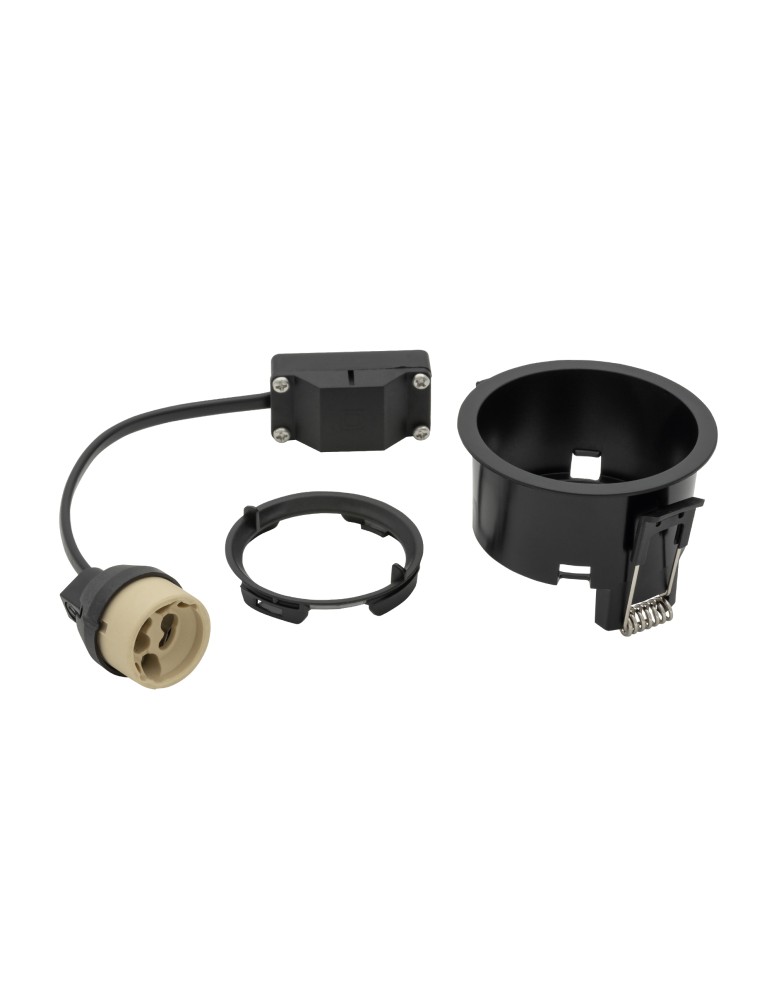 Round flush-mounted lamps - Nowodvorski CUP 3 PC SET Flush mount Max wattage 10W only LED GU10 Black 10794 - product kolory-swiatla.pl 6