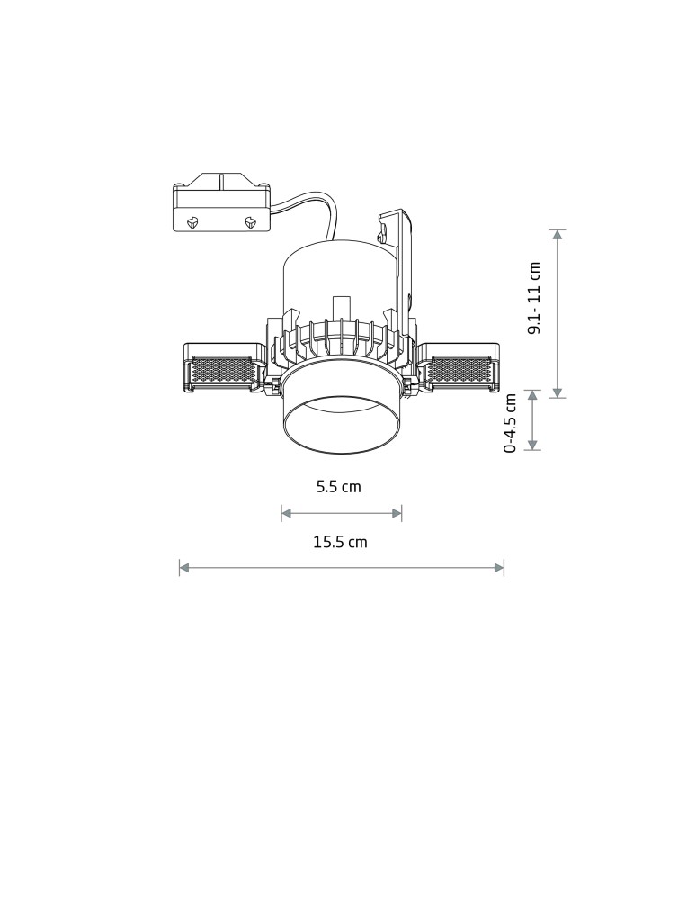 Frameless flush-mounted lamps - trimless - Nowodvorski MONO SLIDE TRIMLESS flush mount Max power 10W only LED GU10 White 10802 - product kolory-swiatla.pl 4