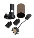 Frameless flush-mounted lamps - trimless - Nowodvorski MONO SLIDE TRIMLESS flush mount Max wattage 10W only LED GU10 Satin chocolate 10806 - product 3