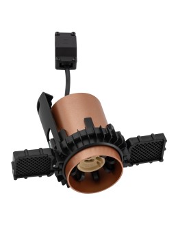 Nowodvorski MONO SLIDE TRIMLESS   Downlights   Podtynkowa  Max moc 10W only LED GU10 Satynowa miedź 10807