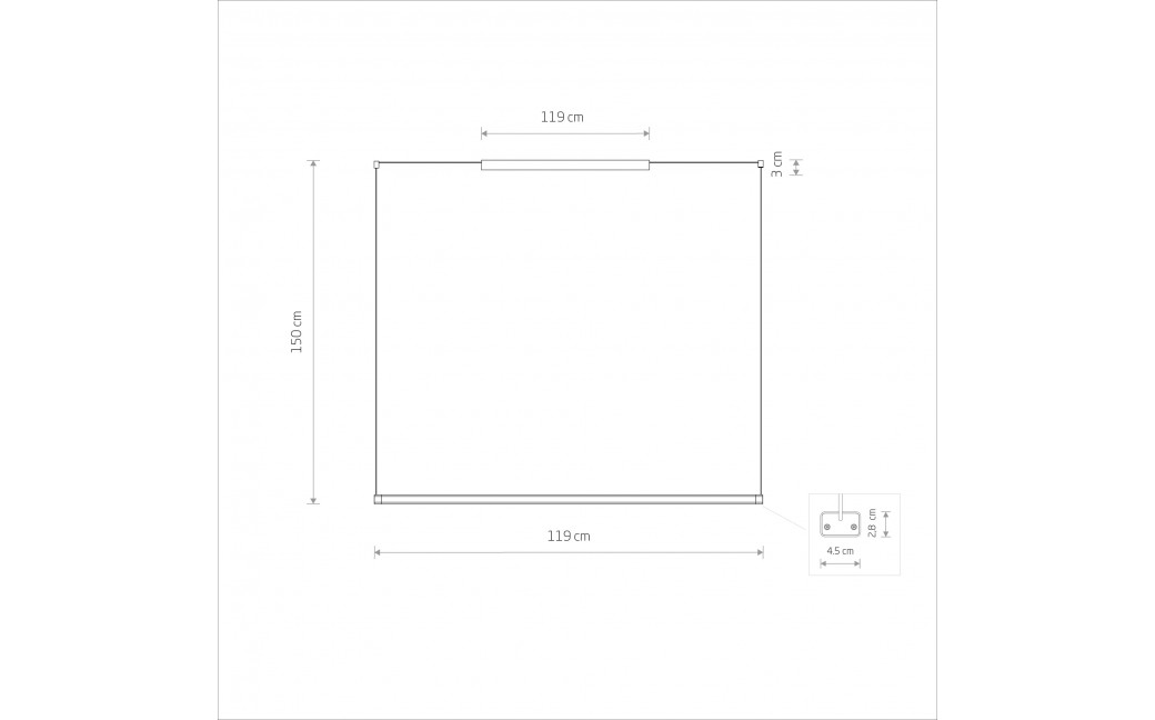 Nowodvorski CL H LED PRO Lampy sufitowe Lampy liniowe Max moc 29W LED 4000K Biały 10524