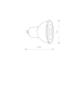 Nowodvorski REFLECTOR LED, GU10, R50, 7W, DIMMABLE GU10 R50 Max power 7W LED 3000K Black 10995 - product 2