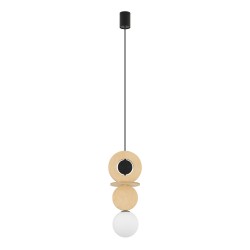 Nowodvorski DROPS WOOD A  Lampy sufitowe Lampy wiszące Max moc 12W only LED G9  Naturalne drewno 11173