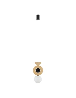 Nowodvorski DROPS WOOD B Ceiling lamps Pendant lamps Max wattage 12W only LED G9 Natural wood 11174