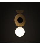 Single pendant lamps - Nowodvorski DROPS WOOD B Ceiling lamps Pendant lamps Max wattage 12W only LED G9 Natural wood 11174 - product 2