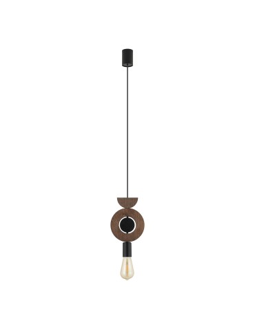 Nowodvorski DROPS WOOD D Ceiling lamps Pendant lamps Max wattage 25W only LED E27 Dark wood 11176