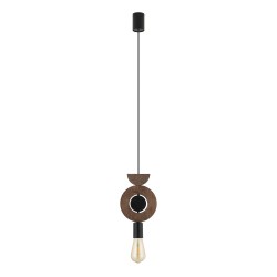 Nowodvorski DROPS WOOD D  Lampy sufitowe Lampy wiszące Max moc 25W only LED E27  Ciemne drewno 11176