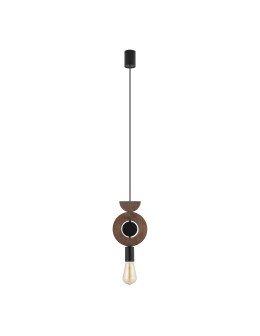 Nowodvorski DROPS WOOD D Ceiling lamps Pendant lamps Max wattage 25W only LED E27 Dark wood 11176