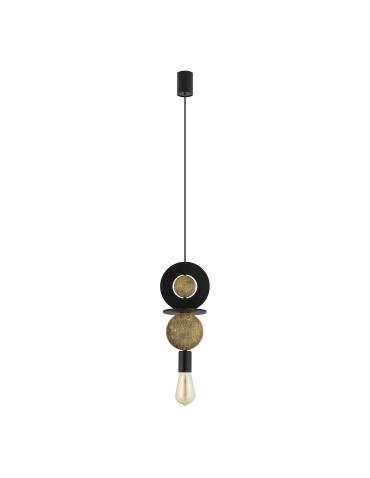 Nowodvorski DROPS WOOD E Ceiling lamps Pendant lamps Max wattage 25W only LED E27 Black 11177