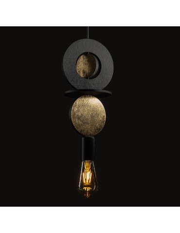 Nowodvorski DROPS WOOD E   Lampy sufitowe  Lampy wiszące  Max moc 25W only LED E27 Czarny 11177 - produkt 2