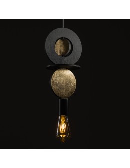 Nowodvorski DROPS WOOD E Ceiling lamps Pendant lamps Max wattage 25W only LED E27 Black 11177 - product 2