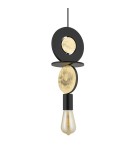 Single pendant lamps - Nowodvorski DROPS WOOD E Ceiling lamps Pendant lamps Max wattage 25W only LED E27 Black 11177 - product 4
