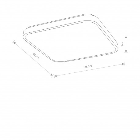 Nowodvorski AGNES SQUARE LED PRO Lampy sufitowe Plafon Max moc 32W LED 3000K Biały 10991