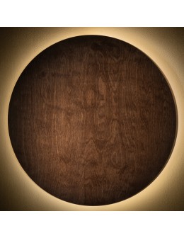 Nowodvorski RING TIMBER LED XXL Wall lamp Max power 22W LED 3000K Dark wood 11178 - product 2