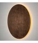 Designer wall lamps - Nowodvorski RING TIMBER LED XXL Wall lamp Max power 22W LED 3000K Dark wood 11178 - product 4
