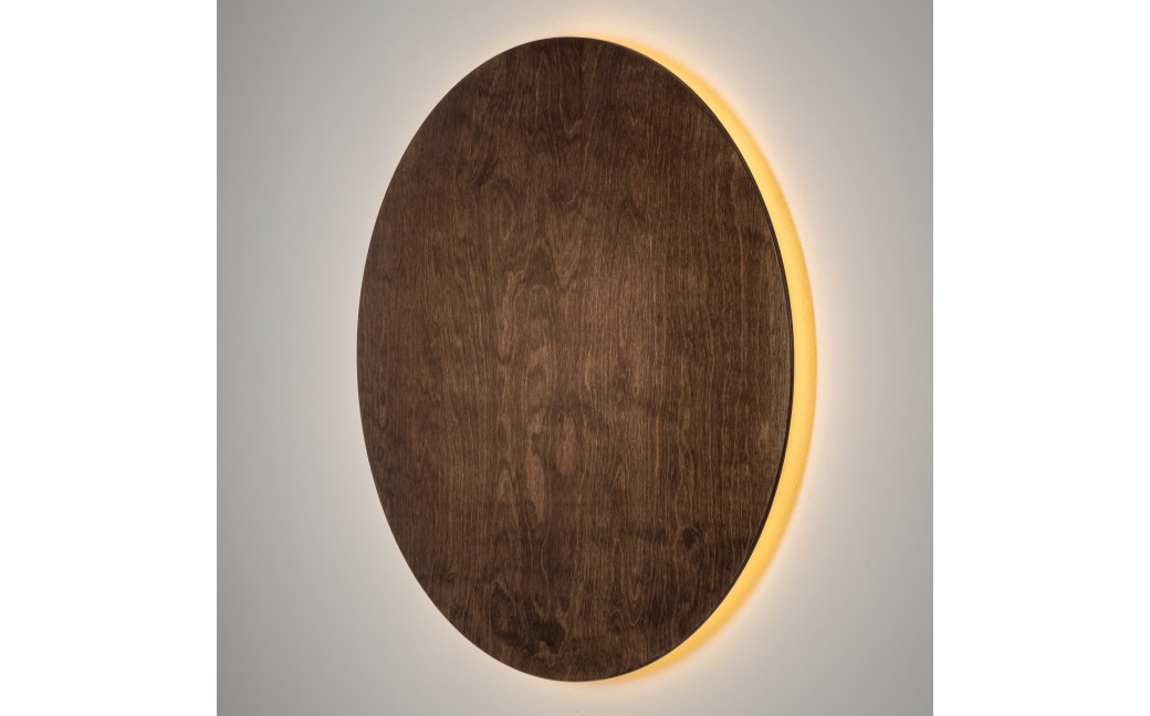 Nowodvorski RING TIMBER LED XXL Lampy ścienne Kinkiet Max moc 22W LED 3000K Ciemne drewno 11178