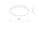 LED Plafonds - Nowodvorski AGNES ROUND LED PRO Ceiling lamps Plafond Max power 22W LED IP44 3000K Black 10971 - product 6