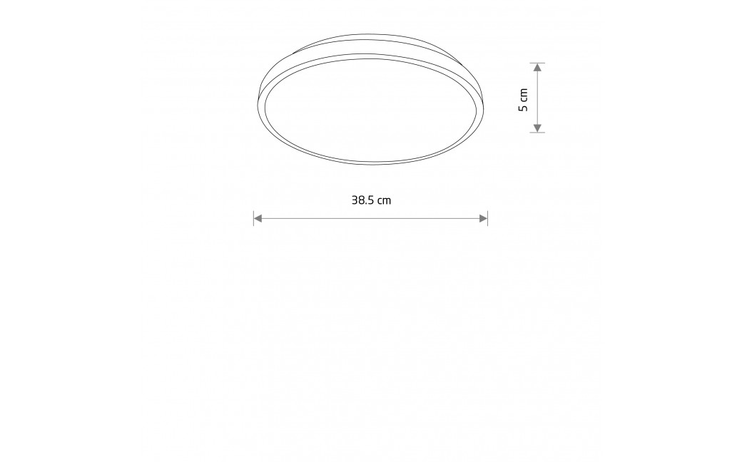 Nowodvorski AGNES ROUND LED PRO Lampy sufitowe Plafon Max moc 22W LED 3000K Czarny 10971