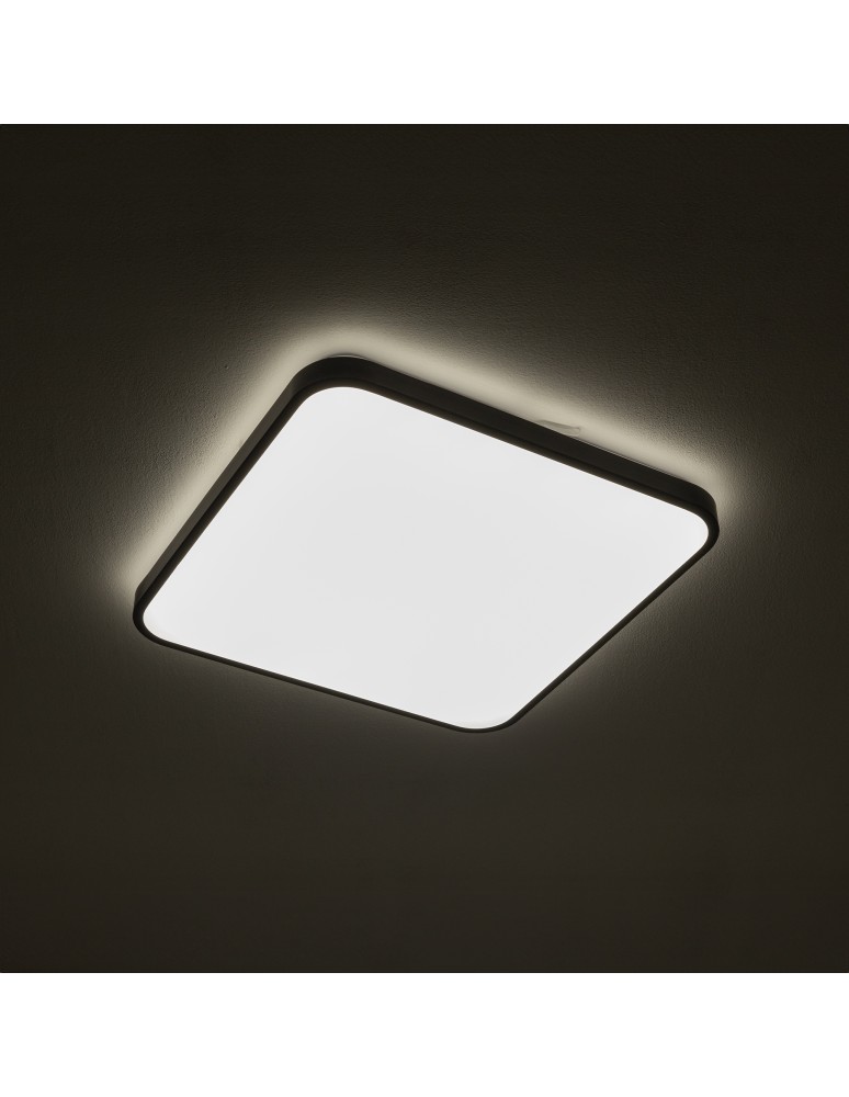 LED Plafonds - Nowodvorski AGNES SQUARE LED PRO Ceiling Lamps Plafond Max power 32W LED IP44 3000K Black 10985 - product kolory-swiatla.pl 2