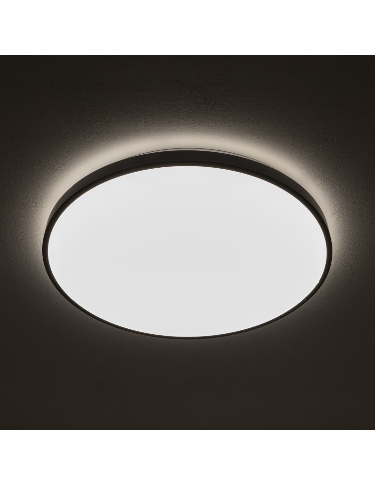 LED Plafonds - Nowodvorski AGNES ROUND LED PRO Ceiling lamps Plafond Max power 32W LED IP44 3000K Black 10973 - product kolory-swiatla.pl 2