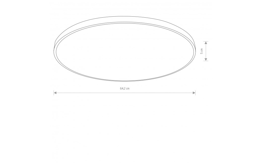 Nowodvorski AGNES ROUND LED PRO Lampy sufitowe Plafon Max moc 64W LED 3000K Czarny 10975