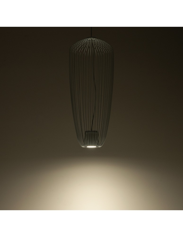 Wire pendant lamps - Nowodvorski PUMPKIN S Ceiling lamps Pendant lamps Max wattage 10W only LED GU10 Grey 11242 - product kolory-swiatla.pl 3