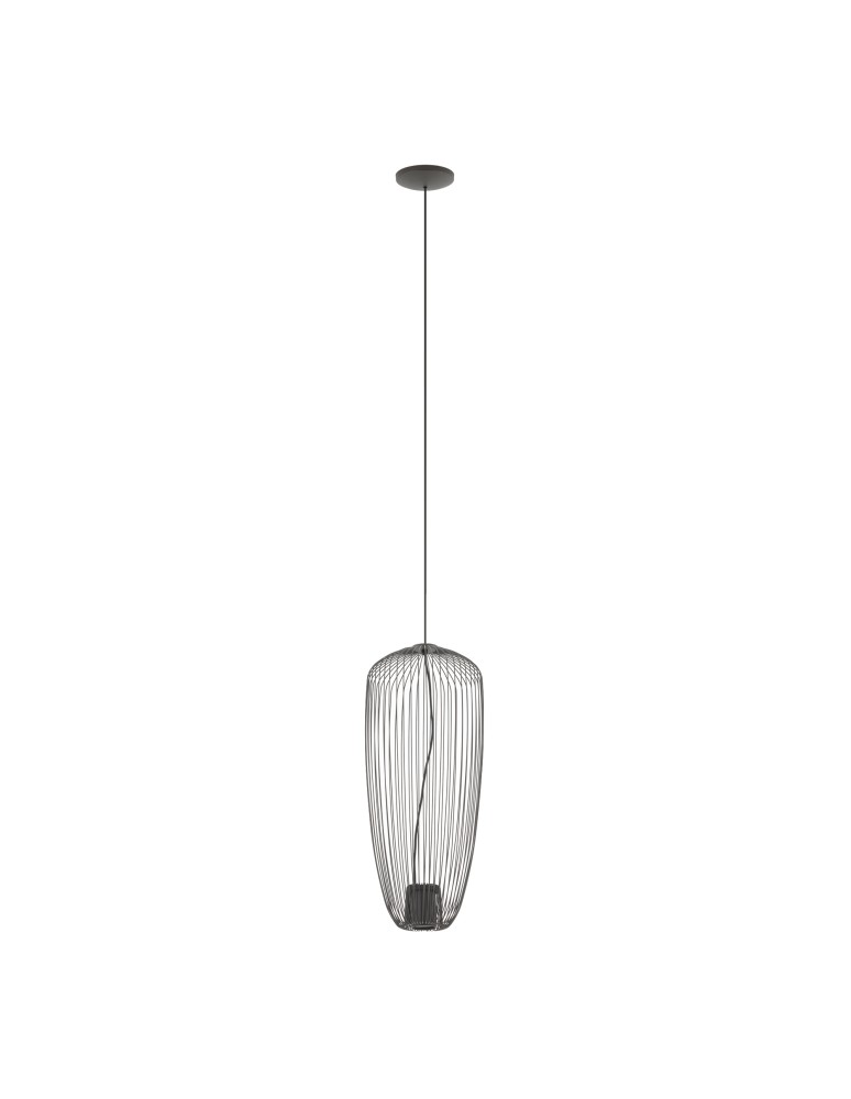 Wire pendant lamps - Nowodvorski PUMPKIN S Ceiling lamps Pendant lamps Max wattage 10W only LED GU10 Grey 11243 - product kolory-swiatla.pl 1