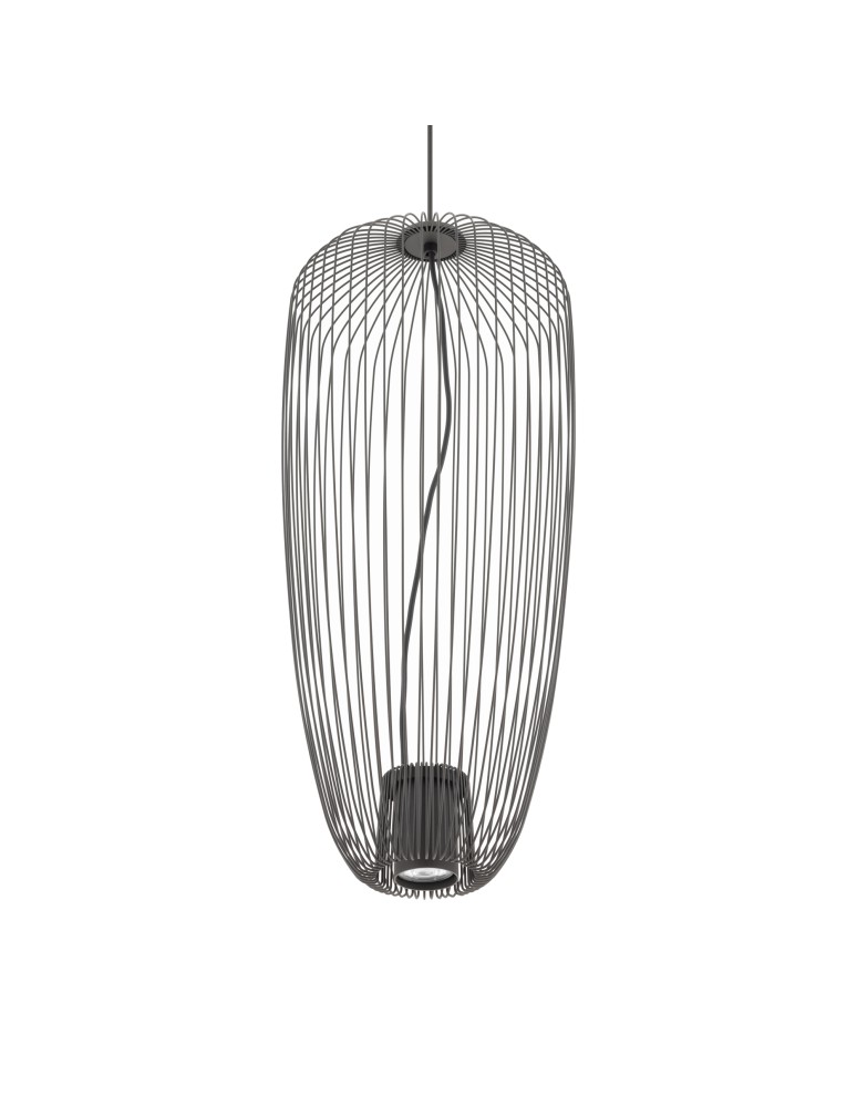 Wire pendant lamps - Nowodvorski PUMPKIN S Ceiling lamps Pendant lamps Max wattage 10W only LED GU10 Grey 11243 - product kolory-swiatla.pl 5