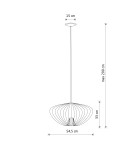Wire pendant lamps - Nowodvorski PUMPKIN M Ceiling lamps Pendant lamps Max wattage 10W only LED GU10 Grey 11244 - product 6